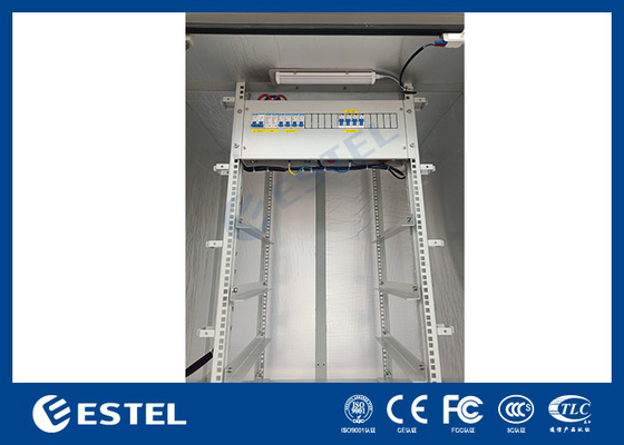 20U capaciteit Buiten telecom behuizing gegalvaniseerd staal enkele wand met warmte-isolatie