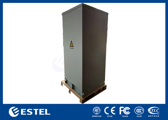 19 Duimrek RAL7035 Grey Color Outdoor Telecom Cabinet met Batterijrek