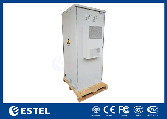 19 Duimrek RAL7035 Grey Color Outdoor Telecom Cabinet met Batterijrek