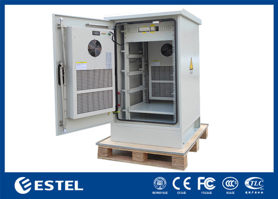 Dual-Door Outdoor Telecom Cabinet Met PDU / Batterijbak / Airconditioners