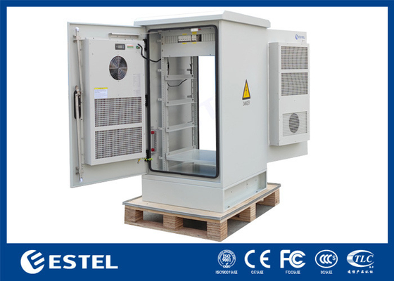 Dual-Door Outdoor Telecom Cabinet Met PDU / Batterijbak / Airconditioners