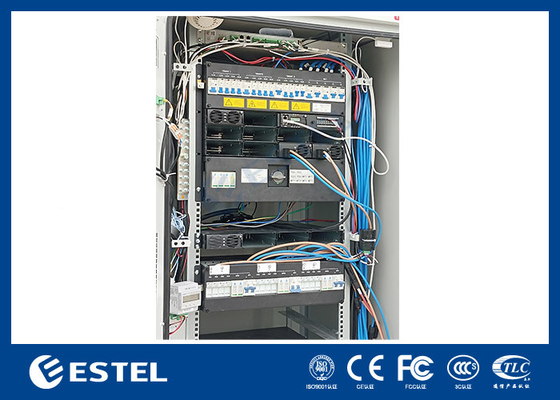 Hybride telecom-energiesysteem 48VDC 300A 40U Buitentelecomkas met koeling