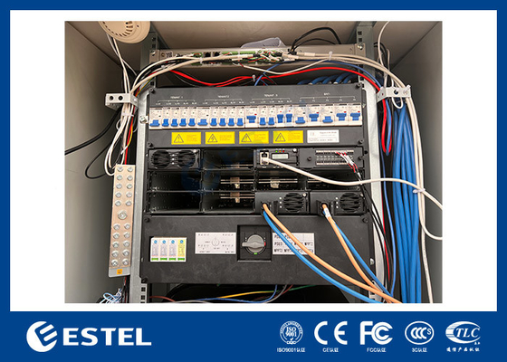 Hybride telecom-energiesysteem 48VDC 300A 40U Buitentelecomkas met koeling