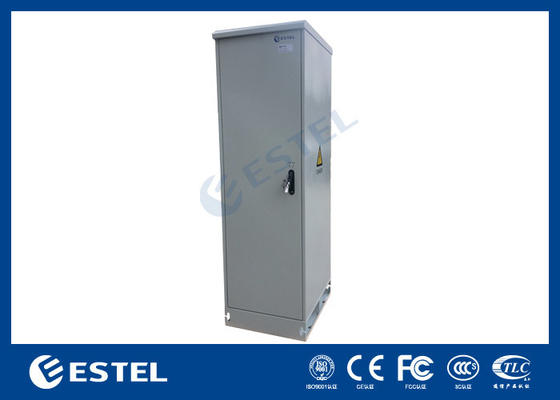 2.5mm Aluminium Outdoor Telecom Cabinet 43U Equipment Enclosures Met LED