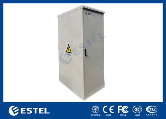 Dubbele deuren 42U gegalvaniseerd staal buiten telecom kast geïntegreerd met 2000W DC airconditioning