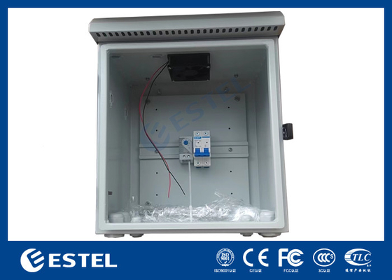 DIN Rail Pole Mount Weatherproof Enclosure Ventilators Op Top Met Temperatuur Controller