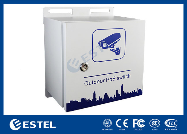 IP55 Outdoor PoE Switch Pole Mount Weerbestendige behuizing voor bewaking