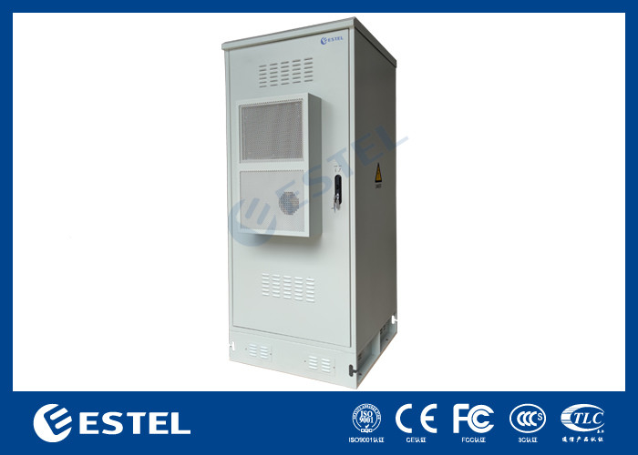 IP55 30U geïntegreerde outdoor power cabinet met rectifier systeem sensoren roestvrijstalen behuizing