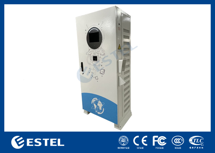 Commerciële snelle DC EV-oplader Buitenvloer gemonteerd EV-oplaadstation met LED-scherm